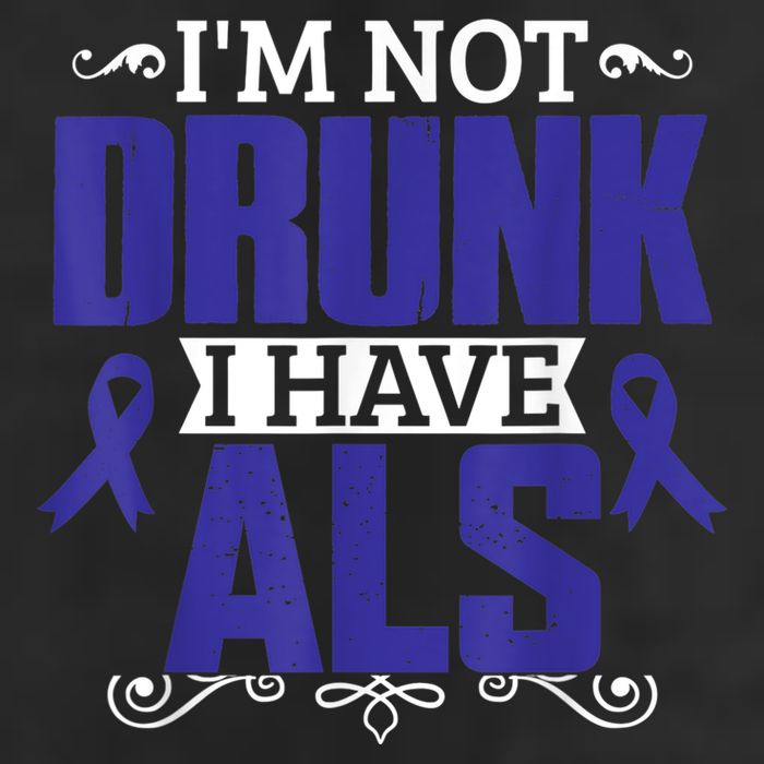 I'm Not Drunk i have ALS, ALS Awareness  Gift Adult Drive Performance Visor