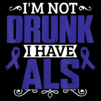 I'm Not Drunk i have ALS, ALS Awareness  Gift Mesh Reversible Basketball Jersey Tank