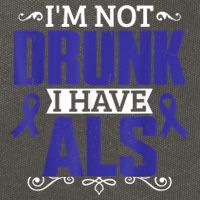 I'm Not Drunk i have ALS, ALS Awareness  Gift Cotton Canvas Backpack