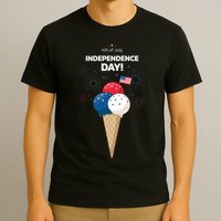 Independence Day Ice Cream Red White And Blue T-Shirt