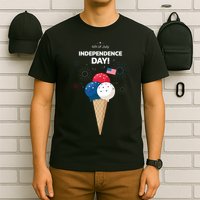 Independence Day Ice Cream Red White And Blue T-Shirt