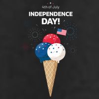Independence Day Ice Cream Red White And Blue Adult Drive Performance Visor