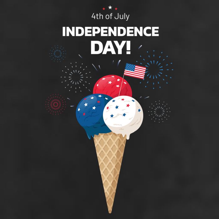 Independence Day Ice Cream Red White And Blue Adult Drive Performance Visor