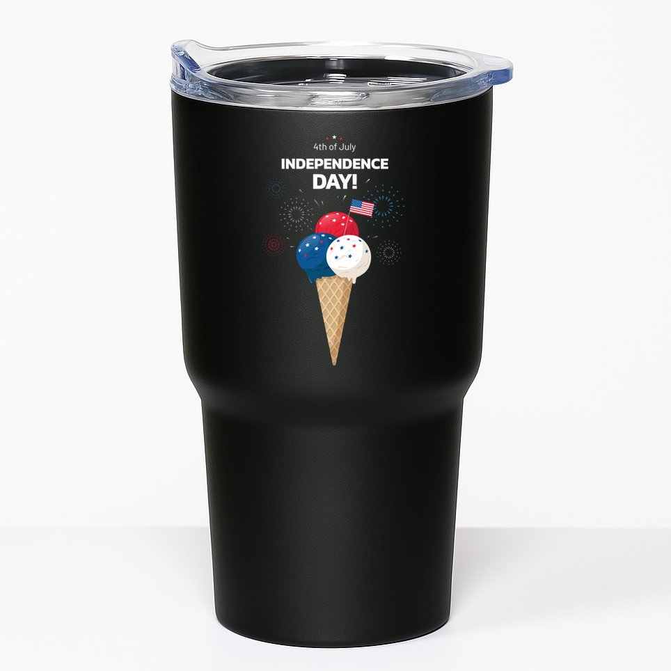 Independence Day Ice Cream Red White And Blue Tumbler