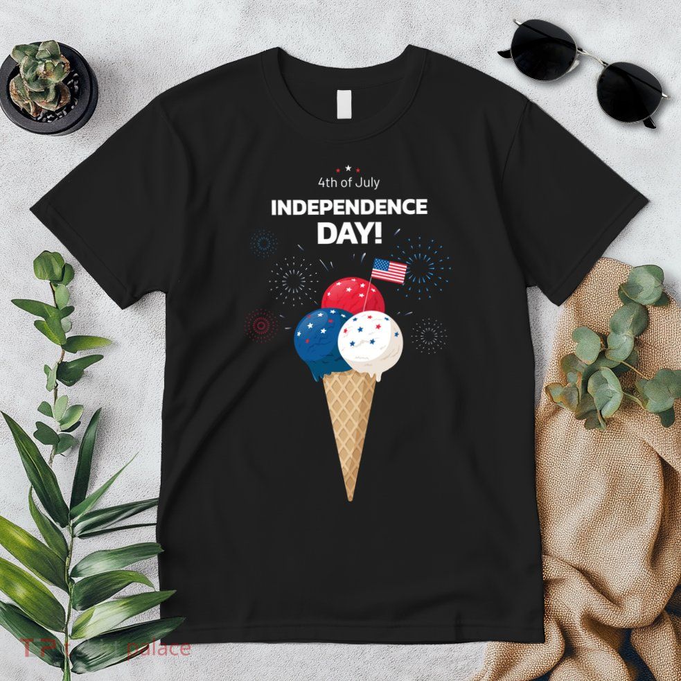 Independence Day Ice Cream Red White And Blue Premium T-Shirt