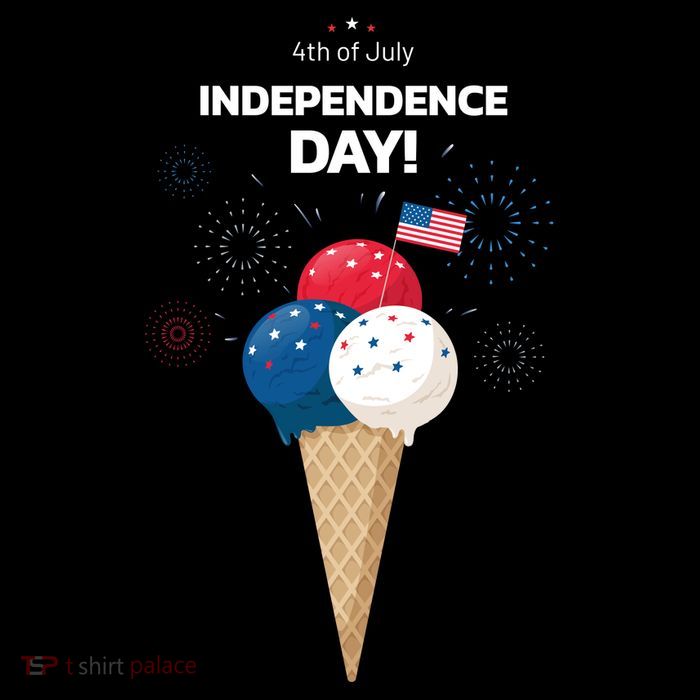 Independence Day Ice Cream Red White And Blue Premium T-Shirt