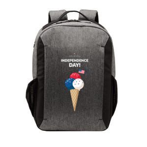 Independence Day Ice Cream Red White And Blue Vector Backpack