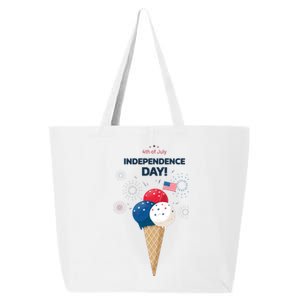 Independence Day Ice Cream Red White And Blue 25L Jumbo Tote