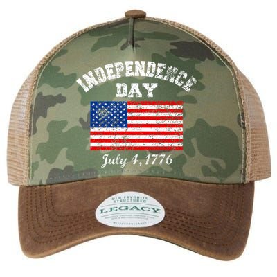 Independence Day July 4 1776 Vintage Legacy Tie Dye Trucker Hat