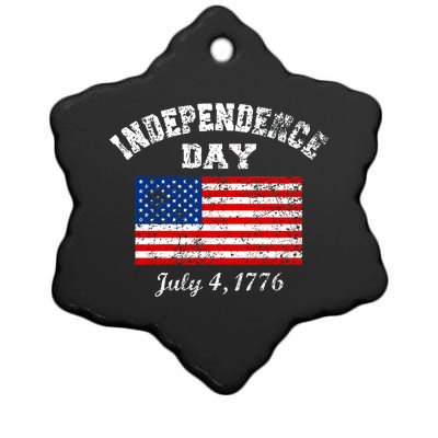 Independence Day July 4 1776 Vintage Ceramic Star Ornament