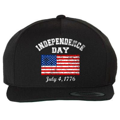 Independence Day July 4 1776 Vintage Wool Snapback Cap