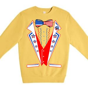 Independence Day USA Tuxedo Tux Premium Crewneck Sweatshirt