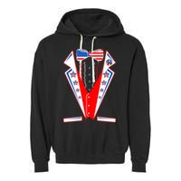 Independence Day USA Tuxedo Tux Garment-Dyed Fleece Hoodie
