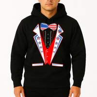Independence Day USA Tuxedo Tux Hoodie