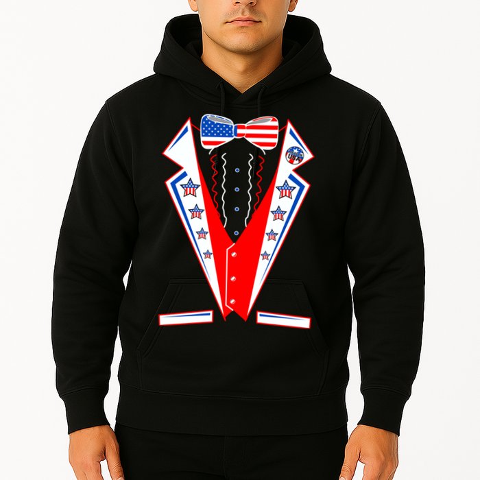 Independence Day USA Tuxedo Tux Hoodie