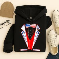 Independence Day USA Tuxedo Tux Hoodie