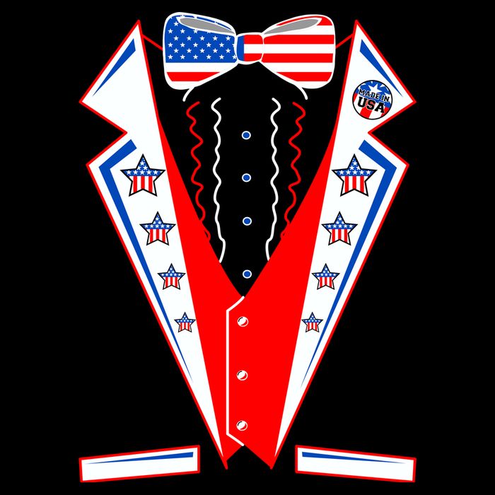Independence Day USA Tuxedo Tux Hoodie