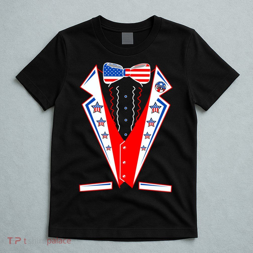 Independence Day USA Tuxedo Tux T-Shirt