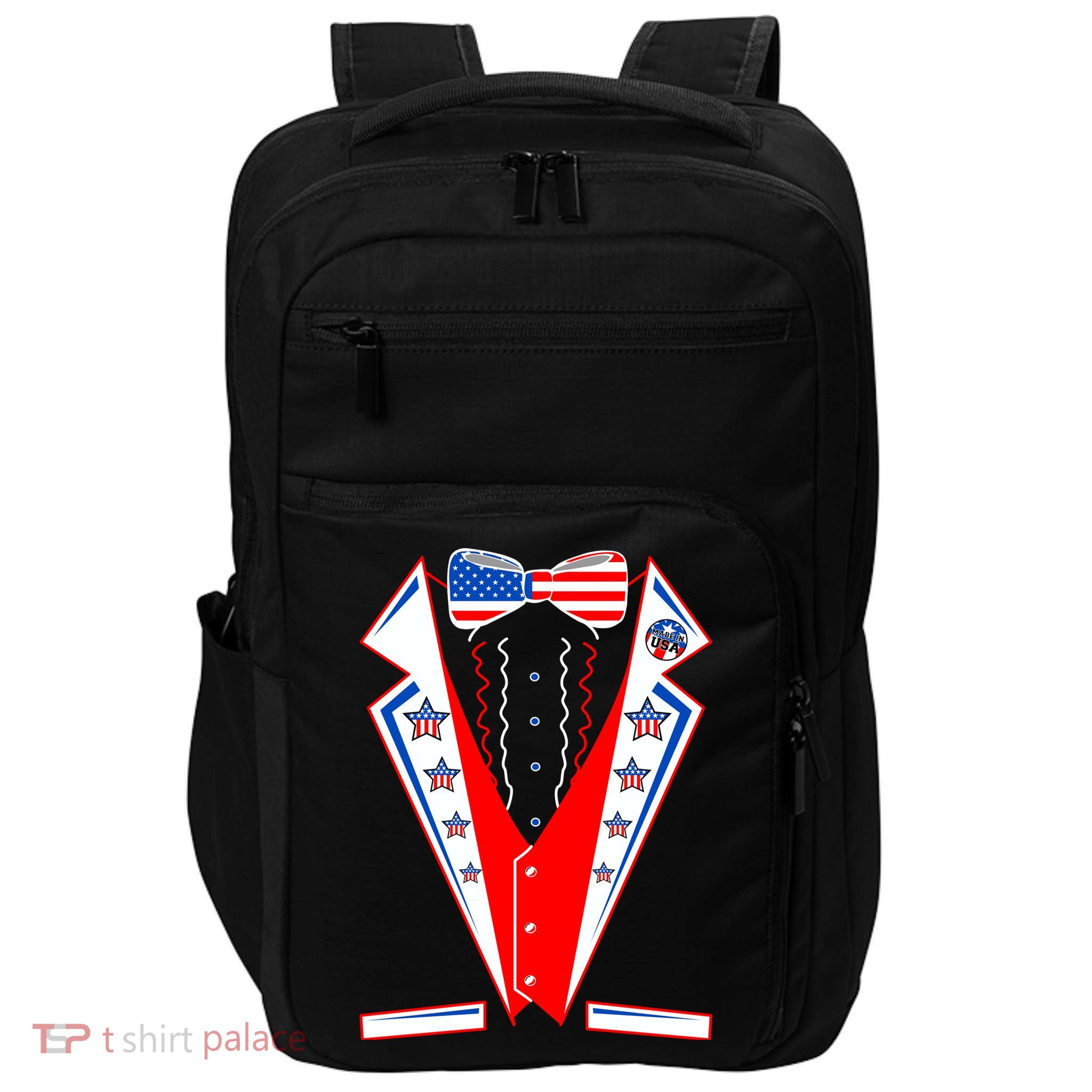 Independence Day USA Tuxedo Tux Impact Tech Backpack