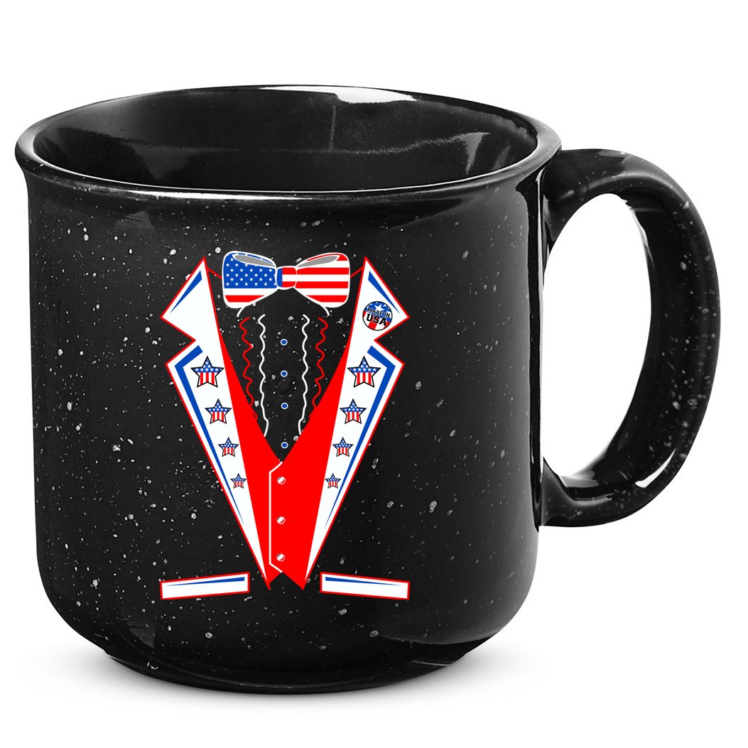Independence Day USA Tuxedo Tux 15oz Campfire Ceramic Mug