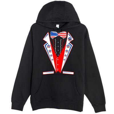 Independence Day USA Tuxedo Tux Premium Pullover Hoodie