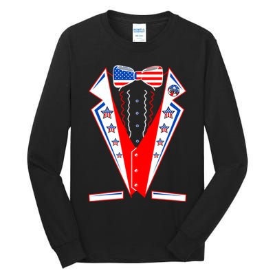 Independence Day USA Tuxedo Tux Tall Long Sleeve T-Shirt