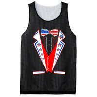 Independence Day USA Tuxedo Tux Mesh Reversible Basketball Jersey Tank