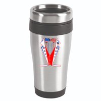 Independence Day USA Tuxedo Tux 16oz Travel Tumbler