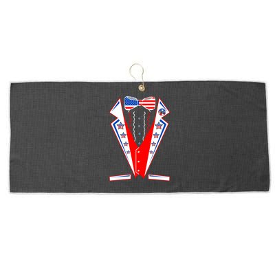 Independence Day USA Tuxedo Tux Large Microfiber Waffle Golf Towel