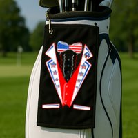 Independence Day USA Tuxedo Tux Golf Towel
