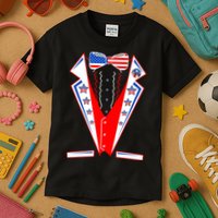 Independence Day USA Tuxedo Tux Kids T-Shirt