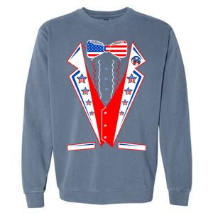 Independence Day USA Tuxedo Tux Garment-Dyed Sweatshirt