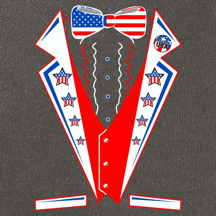 Independence Day USA Tuxedo Tux Cotton Canvas Backpack