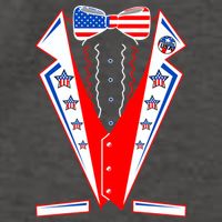 Independence Day USA Tuxedo Tux Vector Backpack