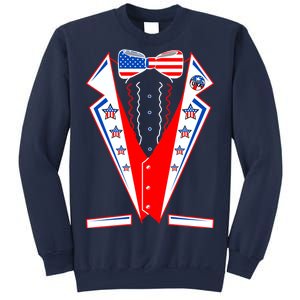 Independence Day USA Tuxedo Tux Sweatshirt