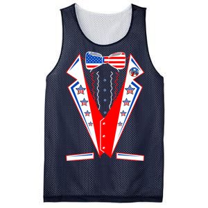 Independence Day USA Tuxedo Tux Mesh Reversible Basketball Jersey Tank