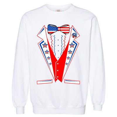 Independence Day USA Tuxedo Tux Garment-Dyed Sweatshirt