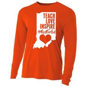 Indiana #Red For Ed  Cooling Performance Long Sleeve Crew