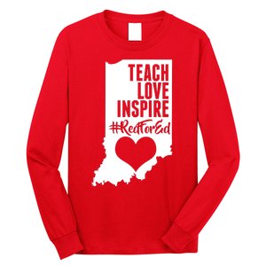 Indiana #Red For Ed  Long Sleeve Shirt