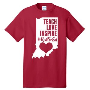 Indiana #Red For Ed  Tall T-Shirt