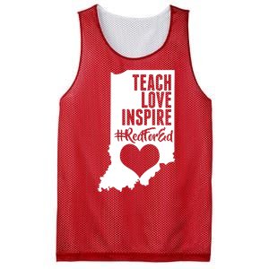 Indiana #Red For Ed  Mesh Reversible Basketball Jersey Tank