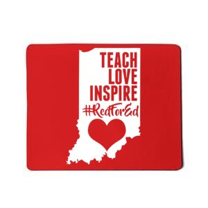 Indiana #Red For Ed  Mousepad