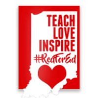 Indiana #Red For Ed  Poster