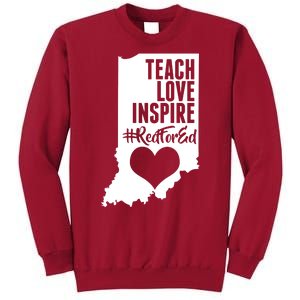 Indiana #Red For Ed  Tall Sweatshirt