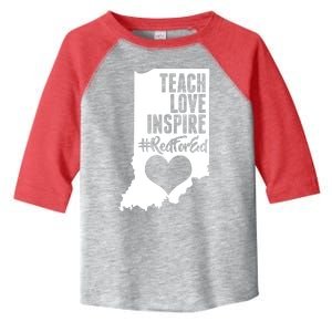 Indiana #Red For Ed  Toddler Fine Jersey T-Shirt