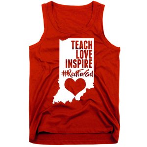 Indiana #Red For Ed  Tank Top