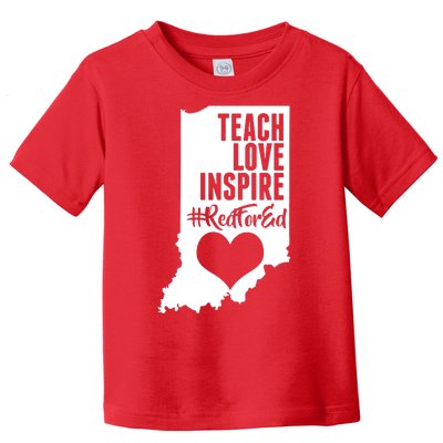 Indiana #Red For Ed  Toddler T-Shirt