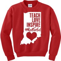 Indiana #Red For Ed  Kids Sweatshirt