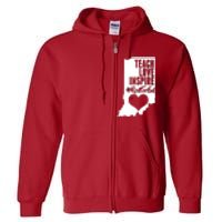 Indiana #Red For Ed  Full Zip Hoodie