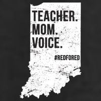 Indiana Teachers Red For Ed Mom Voice Beanie